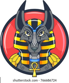 Ancient Egyptian god anubis vector picture