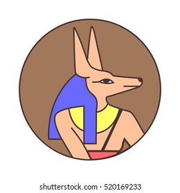 Ancient Egyptian God of Death Anubis