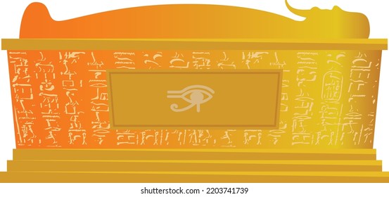 ancient egyptian golden emperor tomb for kings