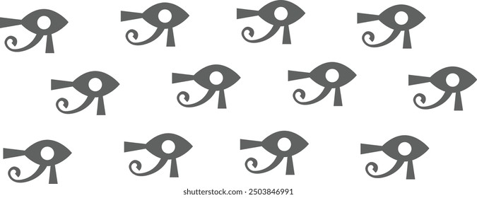 ancient egyptian horus eye pattern background	