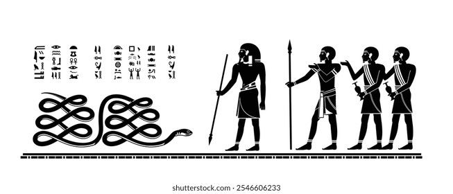 ancient egyptian mythology stories on tomb walls. the dread serpent apep