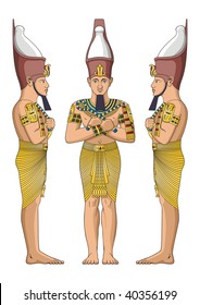 Ancient Egyptian nobility vector