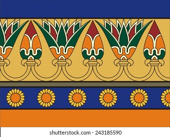 Ancient egyptian ornament. Vector