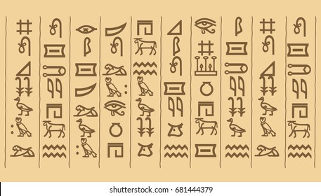 Hieroglyphs Vector Art & Graphics | freevector.com