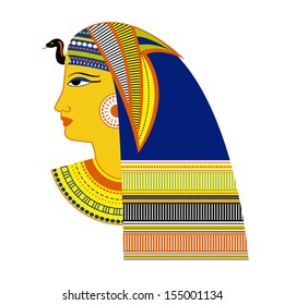  Ancient Egyptian Pharaoh - vector illustration