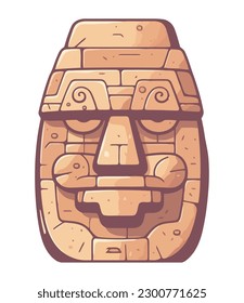 Ancient Egyptian statue, symbol of spirituality and history icon