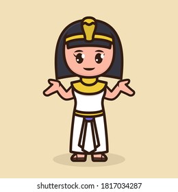 Ancient Egyptian woman with priest Cleopatra costume design