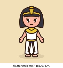 Ancient Egyptian woman with priest Cleopatra costume design