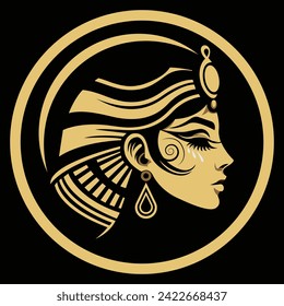 Ancient Egyptian Woman Vector Illustration