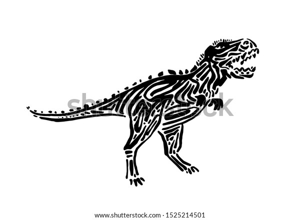 Carnotaurus Clipart Black And White - Select from premium carnotaurus ...