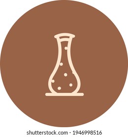 Ancient flower vase, illustration, vector on a white background