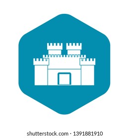 Ancient fortress icon. Simple illustration of ancient fortress vector icon for web