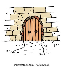 Ancient  gates, hand drawn. Vector illustration. eps 10