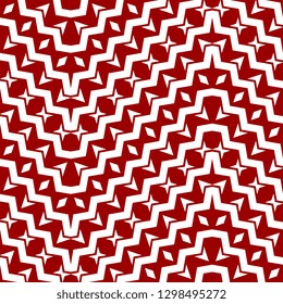Ancient geometric abstract pattern with chinese cultural shape red and white colors vector illustration for fashion textile print and wrapping or wallpaper background.