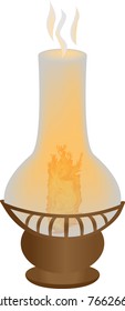 Ancient glass lamp