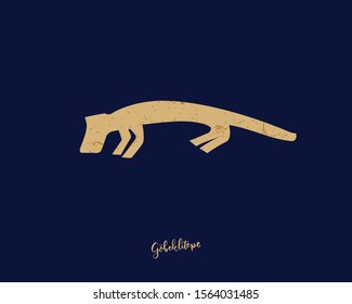 Ancient Gobeklitepe Fox Sign. First temple of the World. 