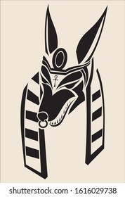 ancient god of egypt anubis vector