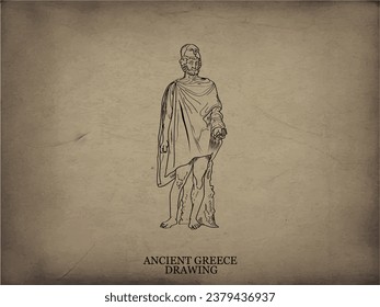 Ancient Greece decorative vector illustration. traditional ethnic ornament	
