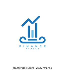 Ancient Greece pillar finance trade logo design for your brand or business
