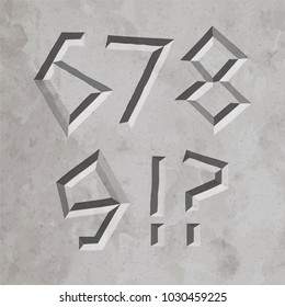 Ancient Greece style letters chiseled in marble. Can be placed over different backgrounds.