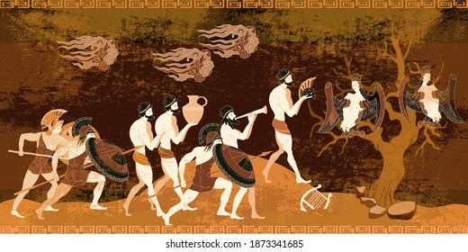 Ancient Greece. Warriors. Legends and mythology. History and culture  