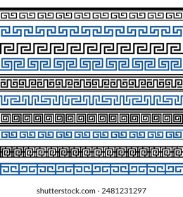 
Ancient Greek Borders Decoration Vector Illustration