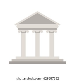 ancient greek building icon image 