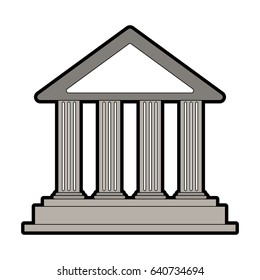 ancient greek building icon image 