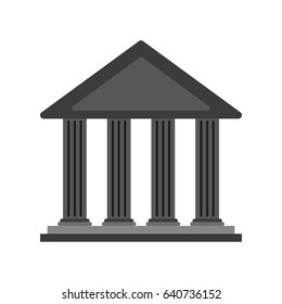 ancient greek building icon image 