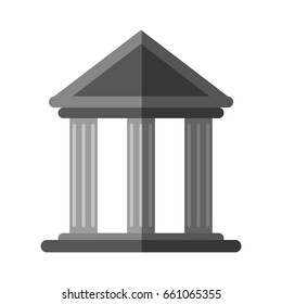 ancient greek building icon image 