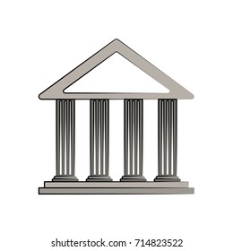 ancient greek building icon image 