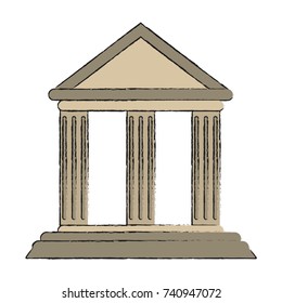 ancient greek building icon image