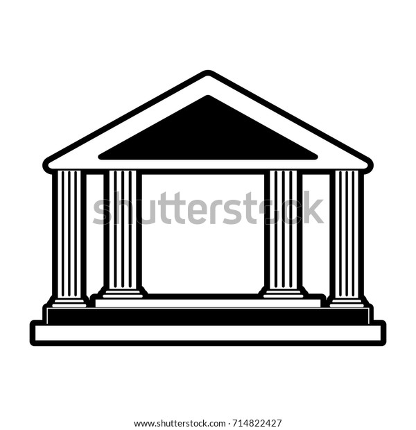 Ancient Greek Building Icon Image Stock Vector (Royalty Free) 714822427 ...