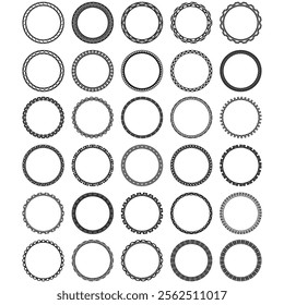 Ancient Greek Circle Border set