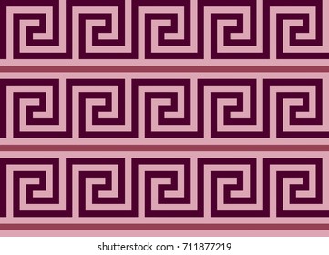 Ancient Greek Decorative Seamless Pattern Meander - Abstract Vector  Repeated Motif 