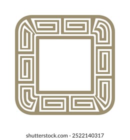 ancient greek frame, greek decorative frame