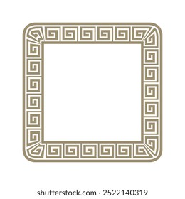 ancient greek frame, greek decorative frame
