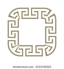 ancient greek frame, greek decorative frame