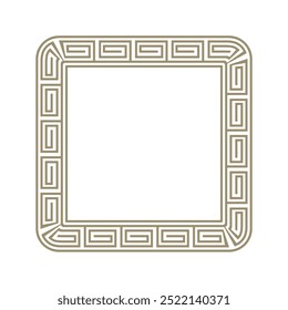 ancient greek frame, greek decorative frame