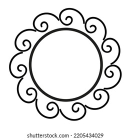 Ancient Greek frame with weves pattern, antique border from Greece