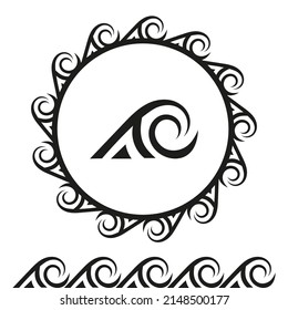 Ancient Greek frames patterns, set of antique borders from Greece