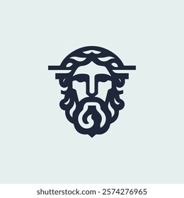 Ancient Greek God Logo for sale.