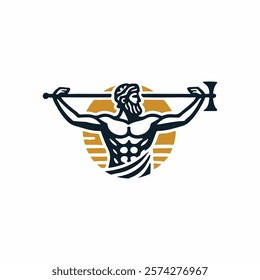 Ancient Greek God Logo for sale.