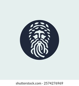 Ancient Greek God Logo for sale.