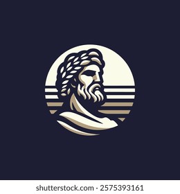 Ancient Greek God Logo for sale.