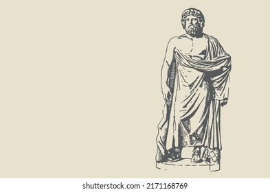 Ancient Greek god of medicine Asclepius