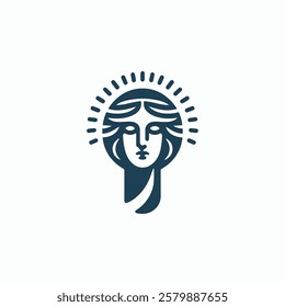 Ancient Greek Goddess Logo for sale.