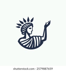 Ancient Greek Goddess Logo for sale.