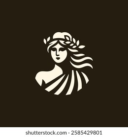 Ancient greek goddess logo for sale.