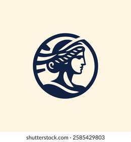 Ancient greek goddess logo for sale.